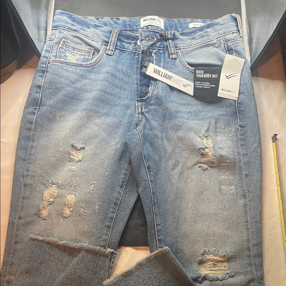 William Rast Light Blue Distressed Jeans